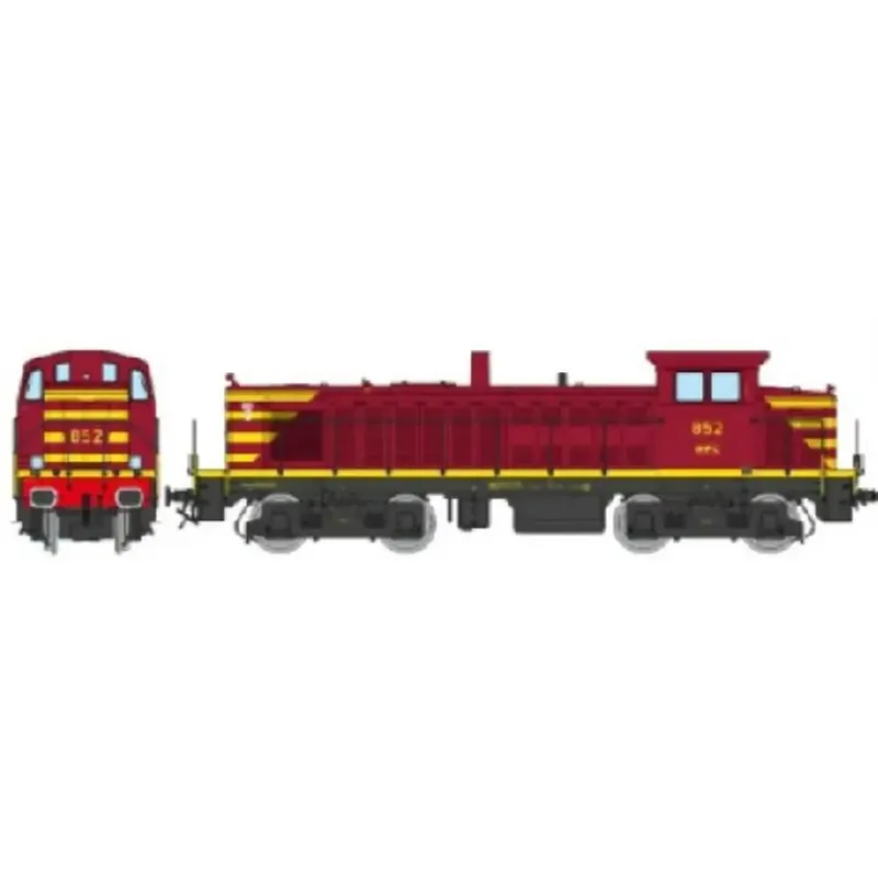 Locomotive diesel 852 - REE JM024S - CFL - HO 1/87 - EP IV - 2R - DCC SON Populaire