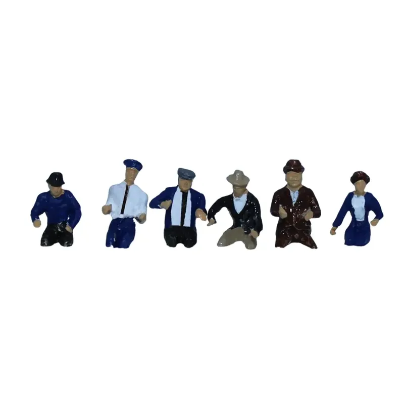 Commande En Gros Lot de 6 conducteurs peints et décorés SAI 391 - HO 1/87