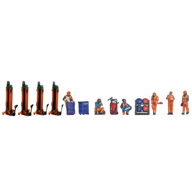 Lot de figurines "rail depot" - Noch 35900 - N 1/160 Usine Directe