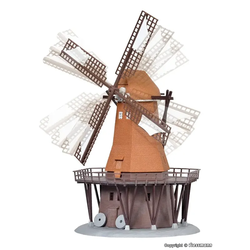 Moulin à vent fonctionnel KIBRI 37302 - N 1/160 - 90x 90 x 160 mm Nouvelle Collection