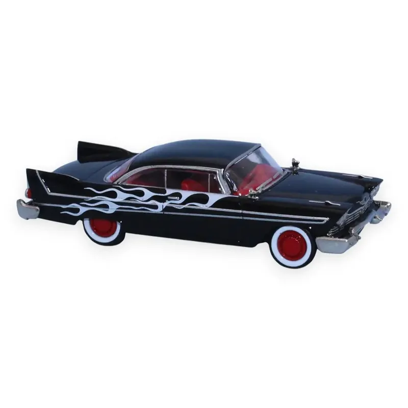 Super Prix Plymouth Fury, noir "flammes", 1958 - Brekina 19683 - HO 1/87
