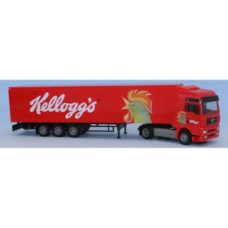 Jusqu'à Épuisement Des Stocks Semi-remorque MAN TGA XXL aerop / "Kellogg‘s" - AWM 71662 - HO 1/87