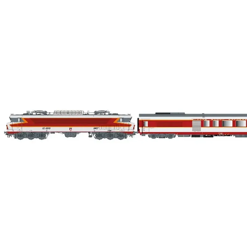 Set grand confort "Capitole" locomotive électrique CC 6513 + A4Dtux + A8tu - LS Models 11003DC - HO 1/87 - SNCF - Ep IV - Analogique - 2R Achat Immédiat