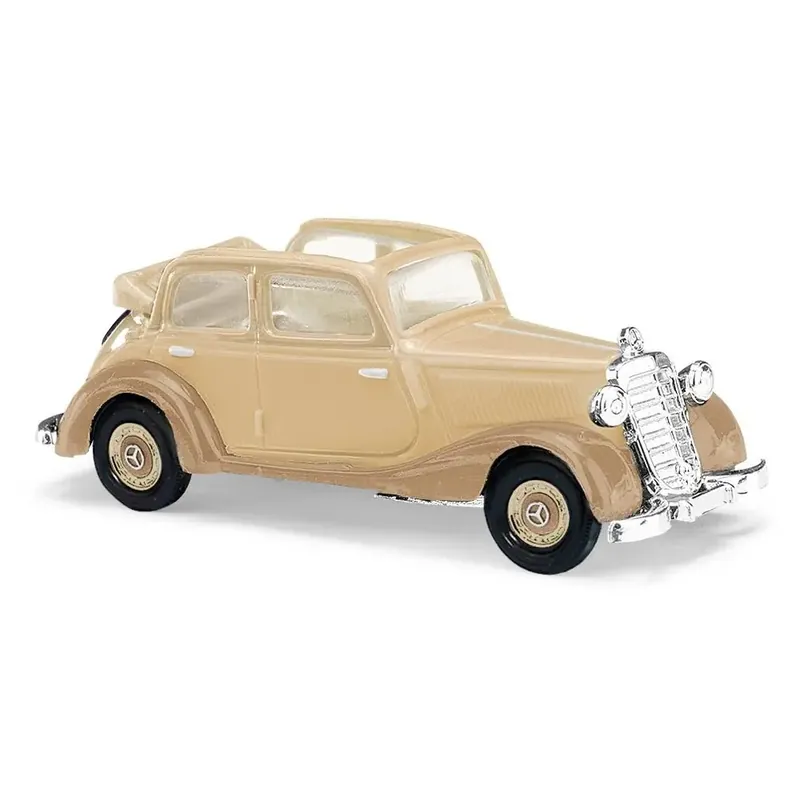 Véhicule Mercedes MB 170 V cabriolet crème caramel BUSCH 41447- HO 1/87 Expédition Rapide