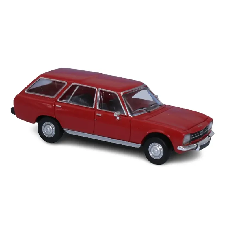 Voiture Peugeot 504 livrée rouge SAI 2343 - HO 1/87 - EP III / IV - Break Pas Cher