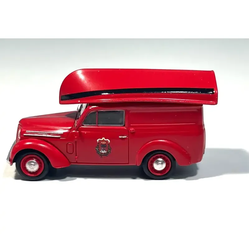 Expédition Rapide Voiture Renault Juvaquatre "Pompier" + barque - REE CB 203 - HO 1/87