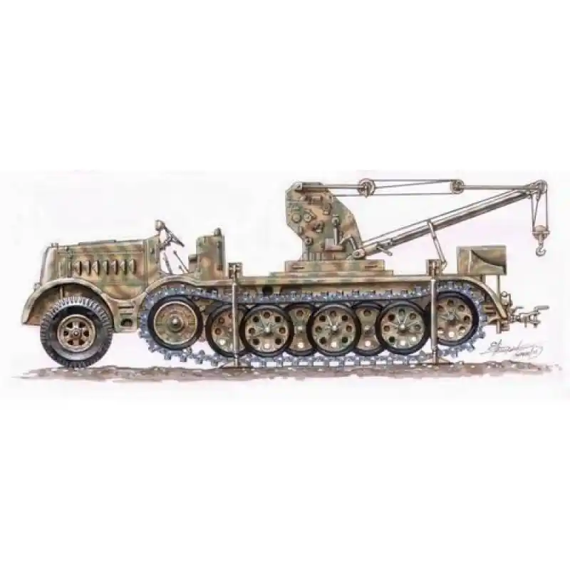Achetez Aujourd'hui CMK 129-MV035 VEHICULE MILITAIRE FAMO 18 TON WITH BILSTEIN 6 TON 1/72