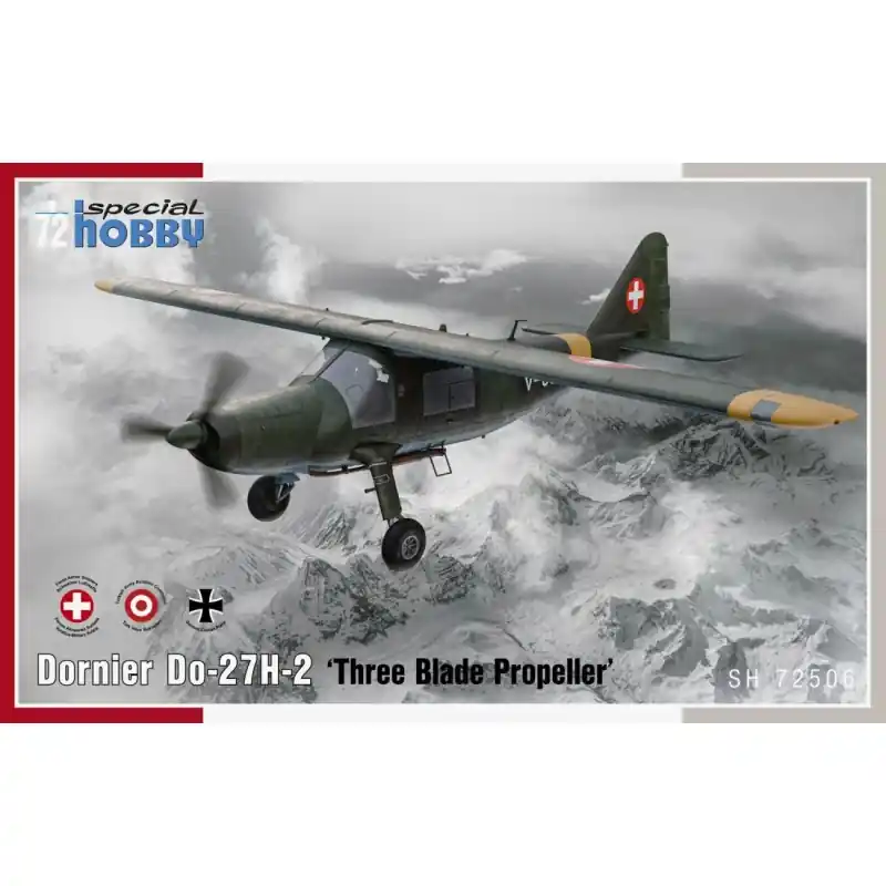 Quantité Limitée SPECIAL HOBBY 72506 MAQUETTE AVION DORNIER DO-27H-2 THREE BLADE PROPELLER 1/72