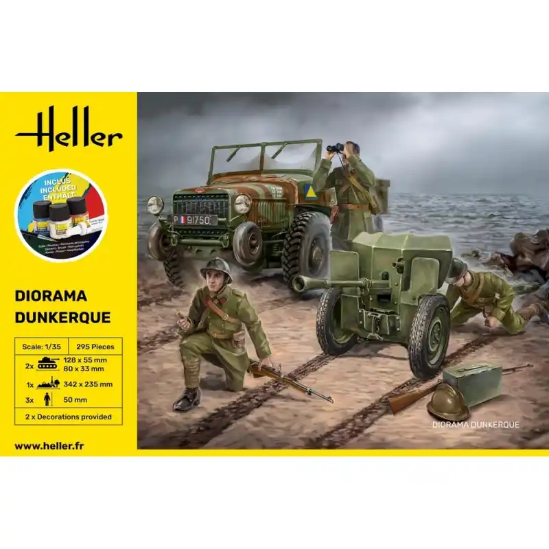 Seulement Aujourd'hui HELLER 35326 MAQUETTE STARTER KIT DIORAMA DUNKERQUE 1/35