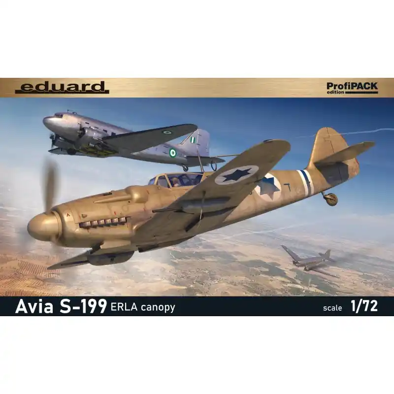 Nouvelle Collection EDUARD 70152 MAQUETTE AVION AVIA S-199 ERLA CANOPY 1/72