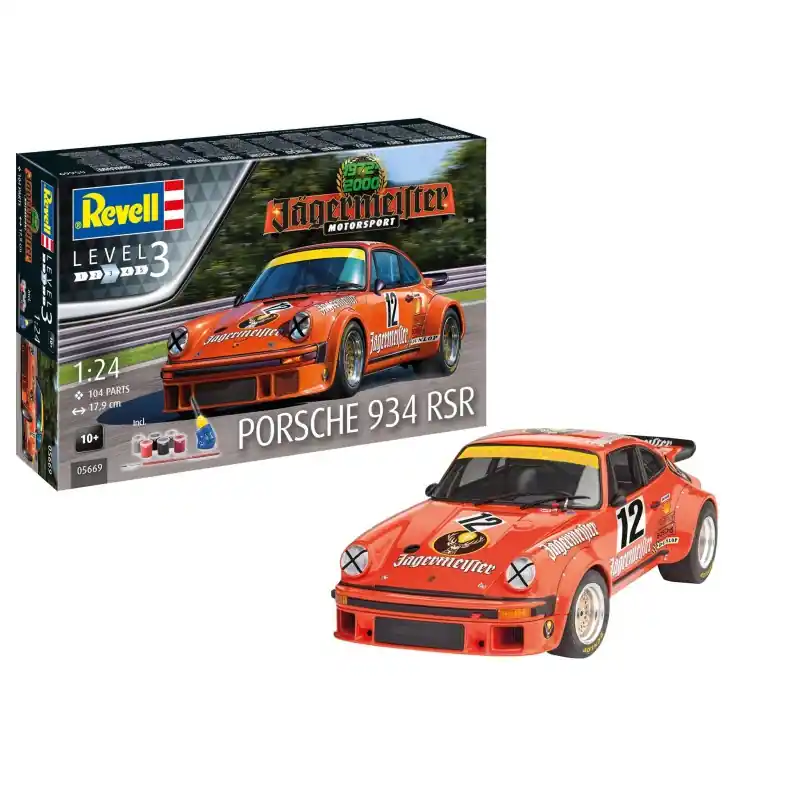 REVELL 05669 COFFRET CADEAU‘‘50 ANS DE SPORT AUTO JÄGERMEISTER" MAQUETTE REVELL AVEC ACCESSOIRES DE BASE 1/24 Retour Gratuit