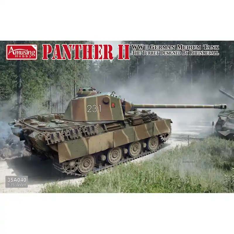 Quantité Limitée AMUSING HOBBY 35A040 MAQUETTE MILITAIRE CHAR PANTHER II 1/35