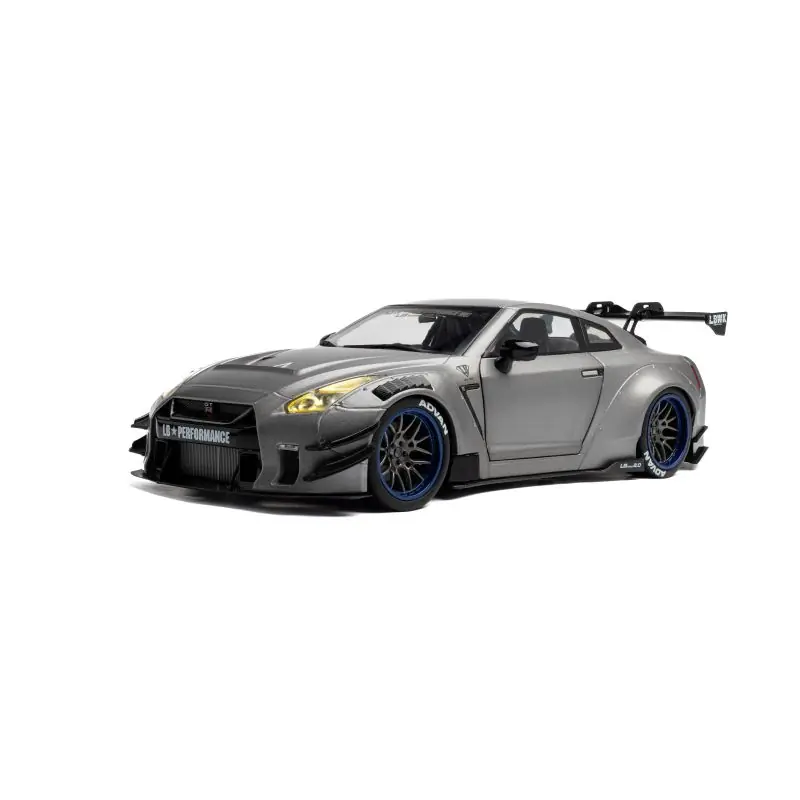 SOLIDO 1805815 NISSAN GT-R (R35) W/ LIBERTY WALK BODY KIT 2.0 SILVER 2023 1/18 Dernier Modèle