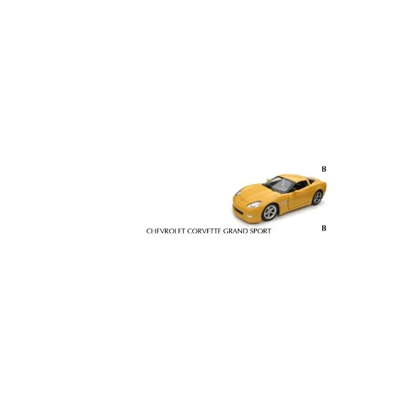 Jusqu'à Épuisement Des Stocks NEWRAY 71983 MINIATURE CHEVROLET CORVETTE GRAND SPORT 2010 JAUNE 1/24