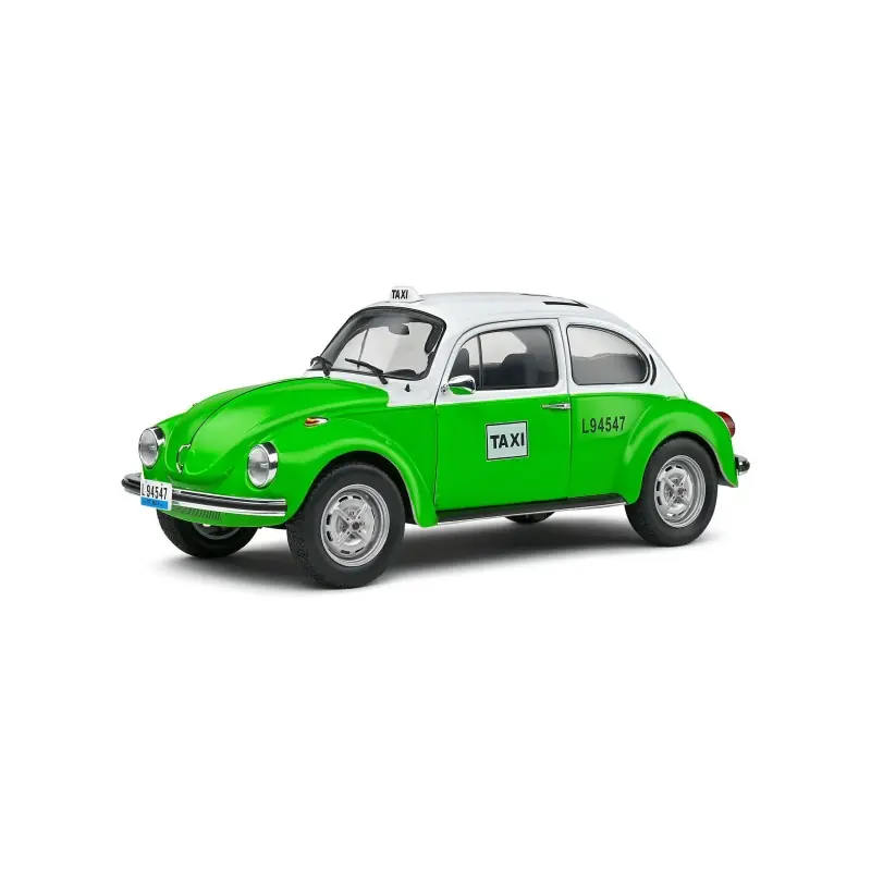 Dernière Chance SOLIDO 1800521 MINIATURE VOLKSWAGEN BEETLE 1300 MEXICAN TAXI GREEN 1974 1/18