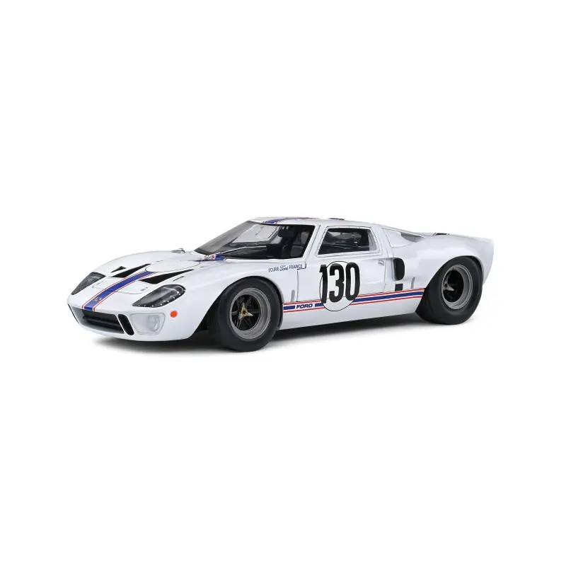 SOLIDO 1803009 MINIATURE FORD GT40 MK1 WHITE N.130 H.GREDER / J.M.GIORGI TARGA FLORIO 1967 1/18 Promotion Saisonnière