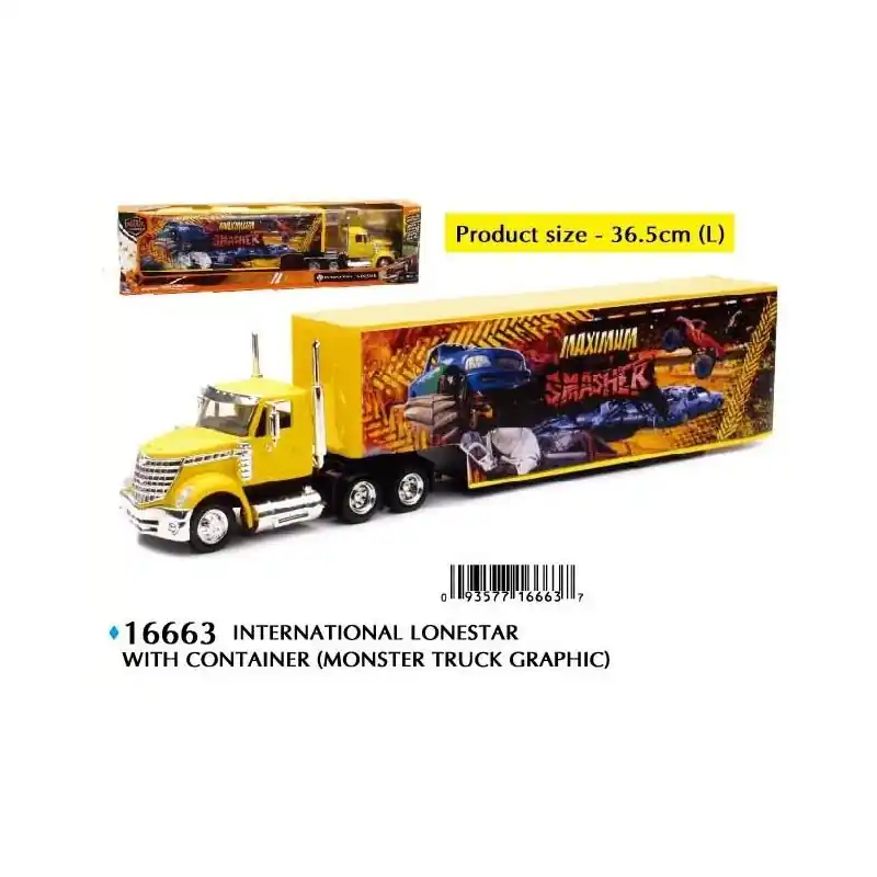 Bon Plan International Lonestar with Container (Monster Truck Graphic) 1/43