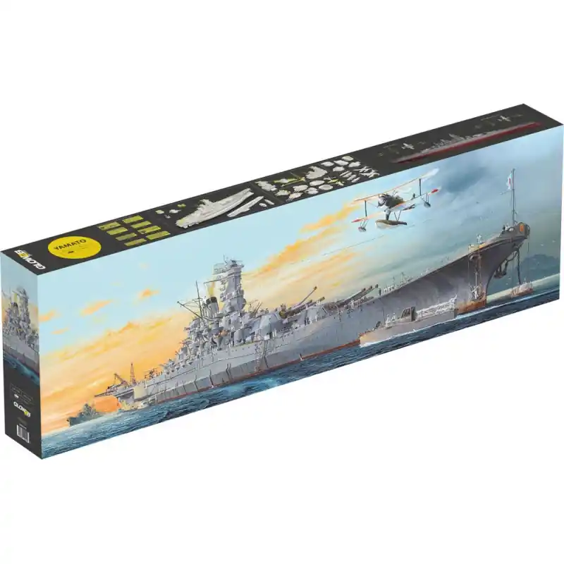GLOW2B 5058052000 MAQUETTE BATEAU CUIRASSÉ YAMATO BATTLESHIP PREMIUM 1/200 Vente Flash