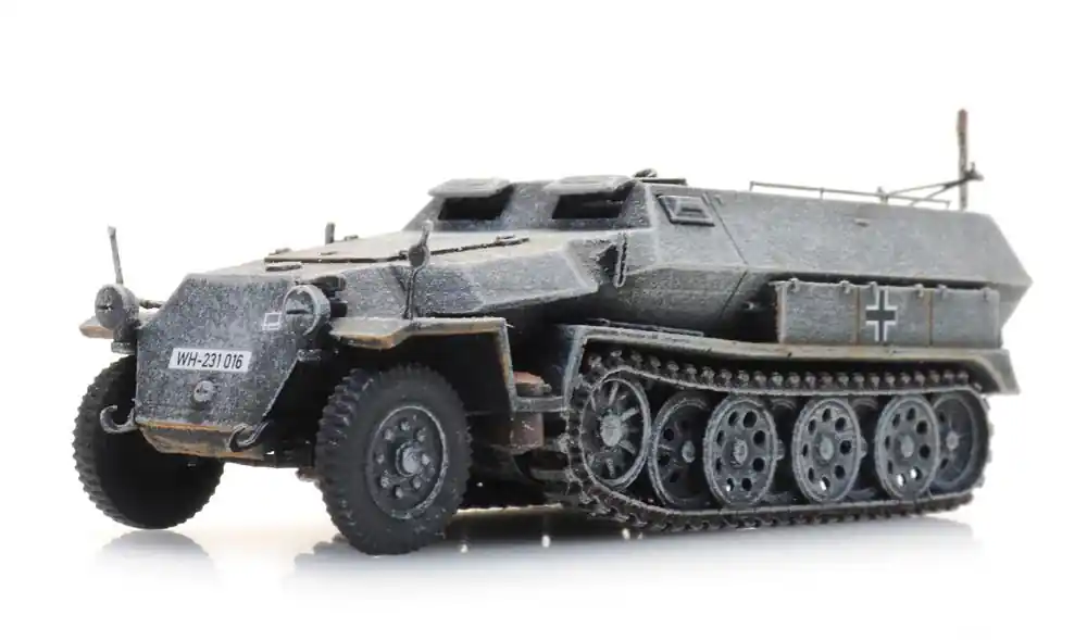 Bon Marché *SOLDES* - HALFTRACK VEHICULE DE TRANSPORT DE TROUPE Sd.Kfz 251/2 AVEC LANCEUR DE GRENADES CAMOUFLAGE D HIVER