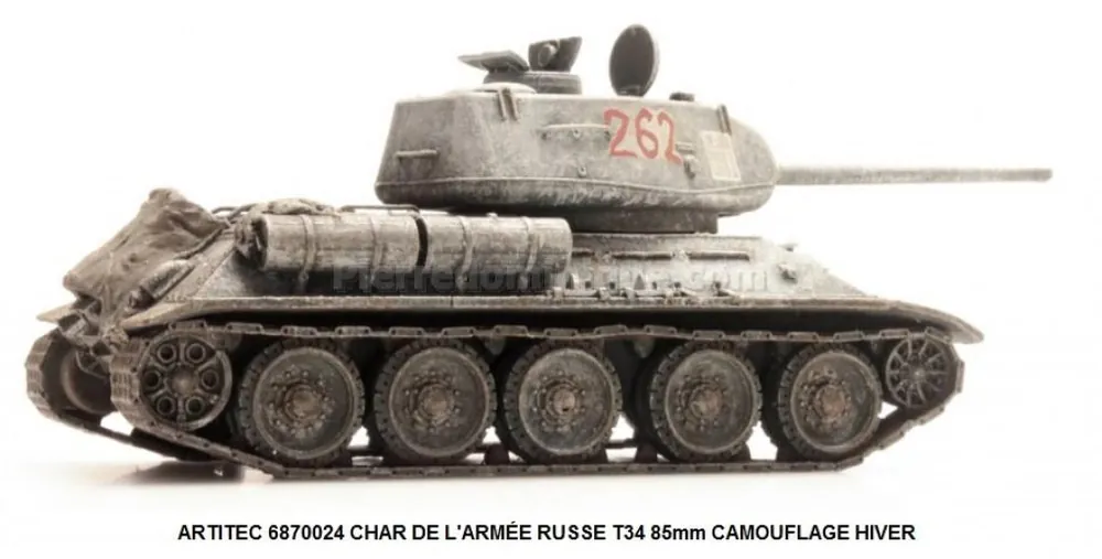 Meilleur Prix *SOLDES* - CHAR DE L‘ARMÉE RUSSE T34 85mm CAMOUFLAGE HIVER