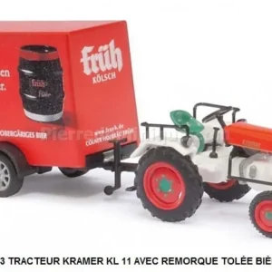 Dernière Chance *SOLDES* - TRACTEUR KRAMER KL 11 AVEC REMORQUE TOLÉE BIÈRE KÖLSCH