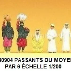 *SOLDES* - PASSANTS DU MOYEN ORIENT PAR 6 ÉCHELLE 1/200 Vente Flash