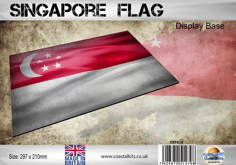 Coastal kits F019 Singapore Flag 297 x 210mm Bon Plan