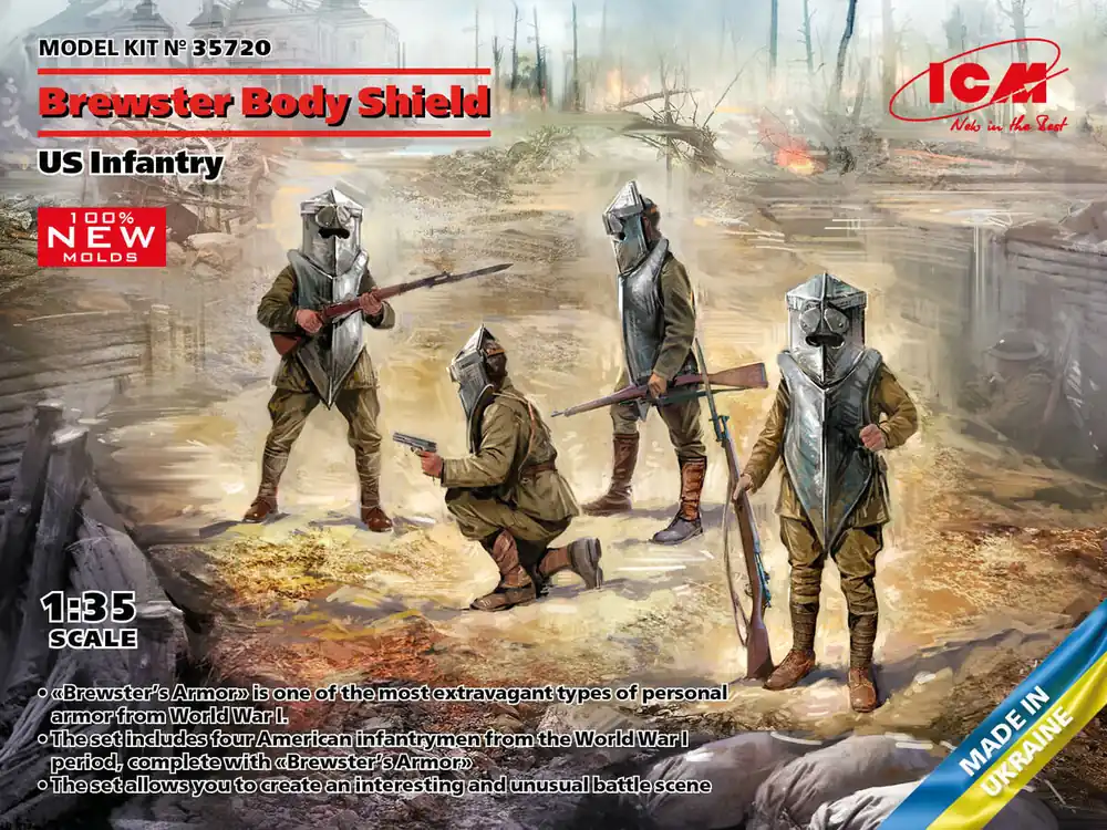 ICM 35720 Brewster Body Shield, US Infantry (100% new molds) Paiement Sécurisé