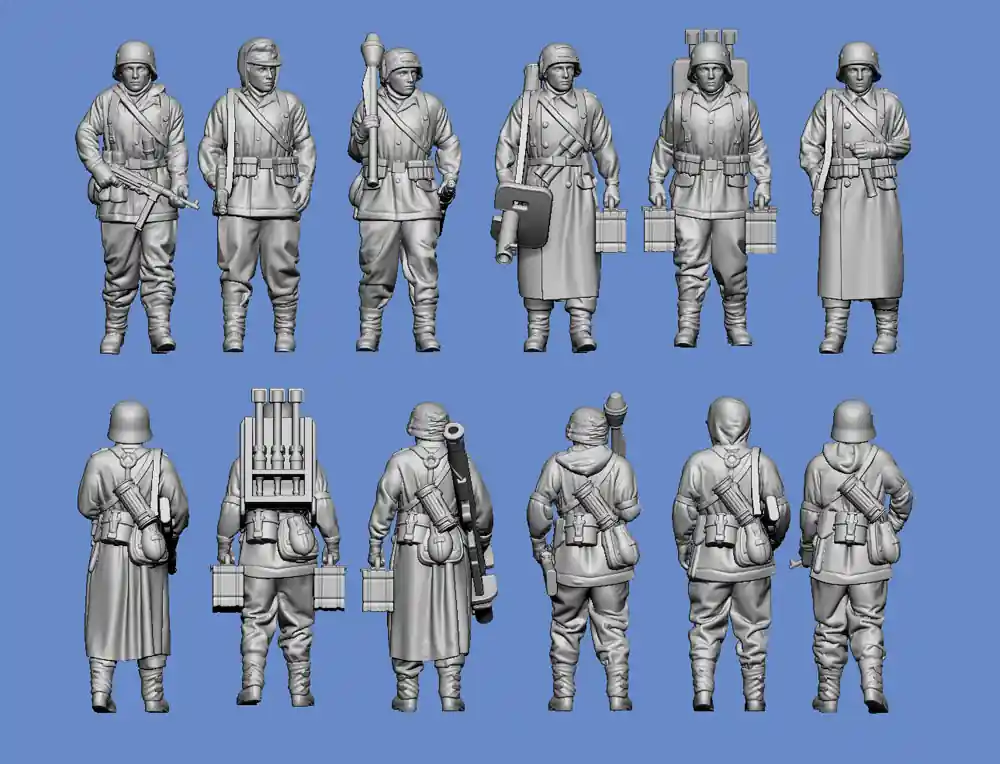 Pas Cher NEW! Germania-Figuren 35-WW2-0047 Ardennes 1944 Advancing/Marching Grenadiers
