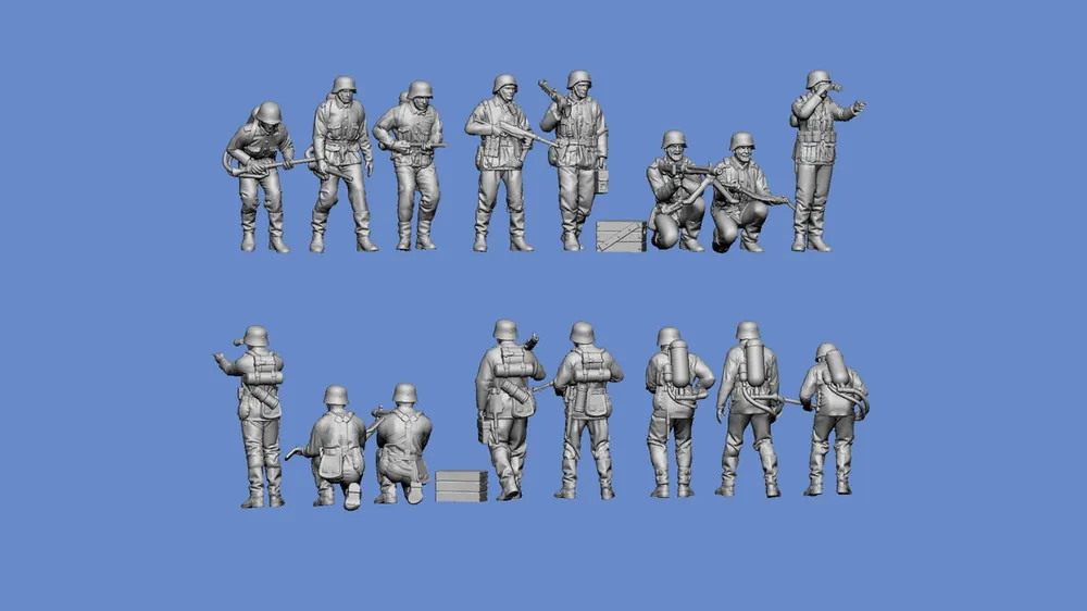 Vente Directe NEW! Germania-Figuren 35-WW2-0109 Wehrmacht Infantry Russia 1941
