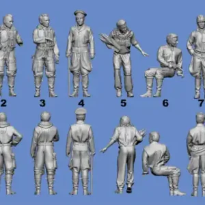 Achetez Aujourd'hui NEW! Germania-Figuren 72-WW2-0384 German Hunting Aces - Africa - Mediterranean II