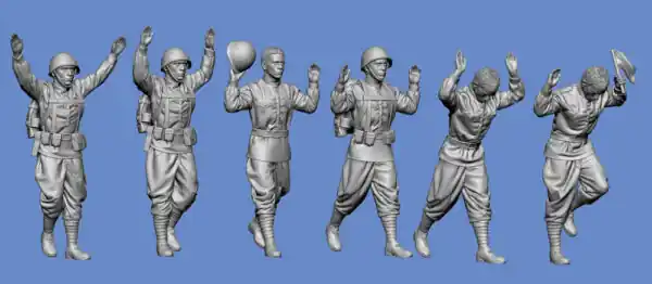 Bon Marché NEW! Germania-Figuren 35-WW2-0725 USSR – Soldiers Of The Red Army Surrender 02