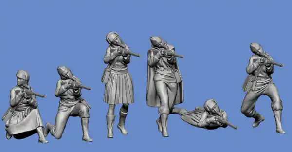 NEW! Germania-Figuren 35-WW2-0701 USSR – Female Snipers In Combat Meilleur Choix