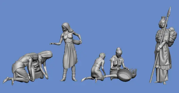 NEW! Germania-Figuren 72-StoneAge-0003 Cave Dwellers III Dernière Chance