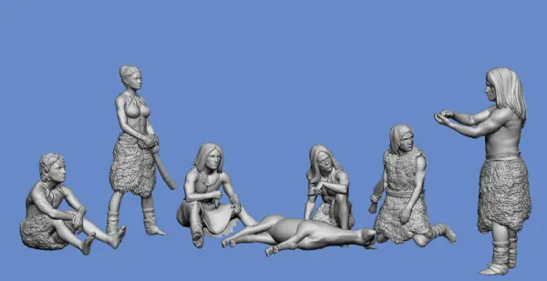 NEW! Germania-Figuren 72-StoneAge-0004 Cave Dwellers IV Solde