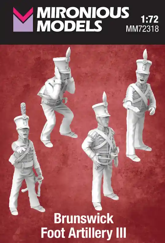 Prix Bas NEW! Mironious Models 72318 Brunswick Foot Artillery III (4 Figures)