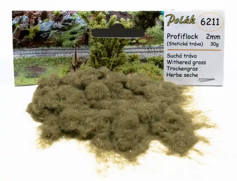 Polák 6211 Profiflock 2mm - Withered Grass 30g Dernier Modèle