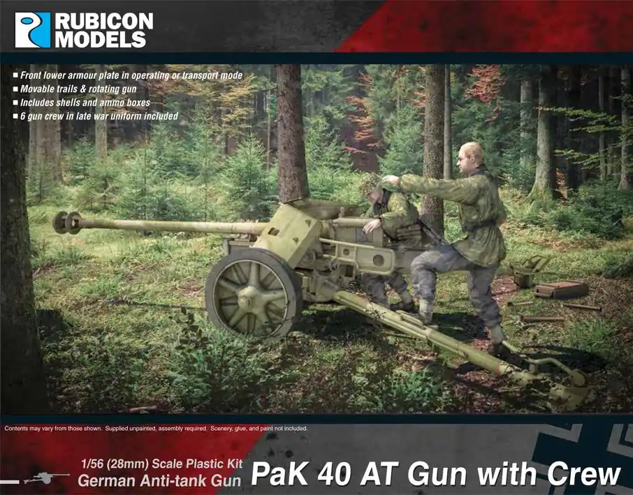 Rubicon Models 280059 PaK 40 - Anti Tank Gun with Crew Super Prix