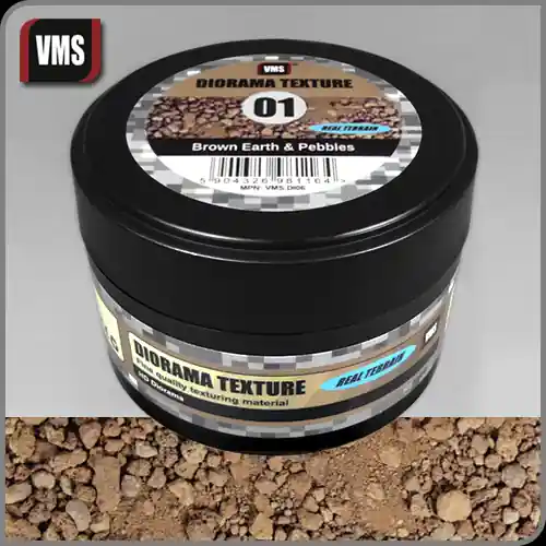 Bon Plan VMS DI06 Diorama Texture No. 1 Brown Earth And Pebbles (100ml)