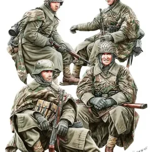 MiniArt 35370 German Tank Riders - Winter Uniform 1944-45 Authentique