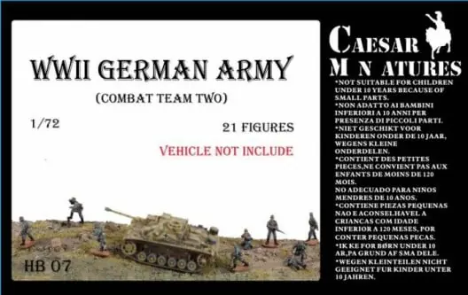 Must-Have Caesar Miniatures HB07 WWII Germans Army Combat Team Two