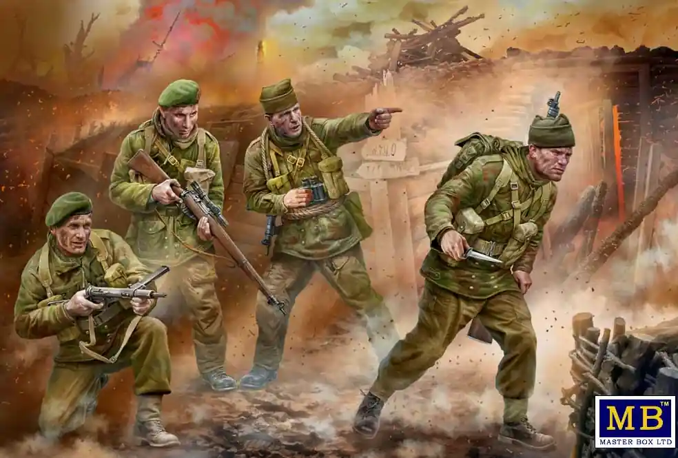 Certifié Master Box 35252 Deadly Raid - British Commandos (Dieppe 1942)