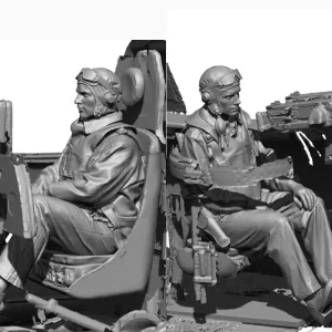 Dernier Modèle Legend LA7221 WW2 US Navy Pilot & Rear Gunner set I 4 Heads
