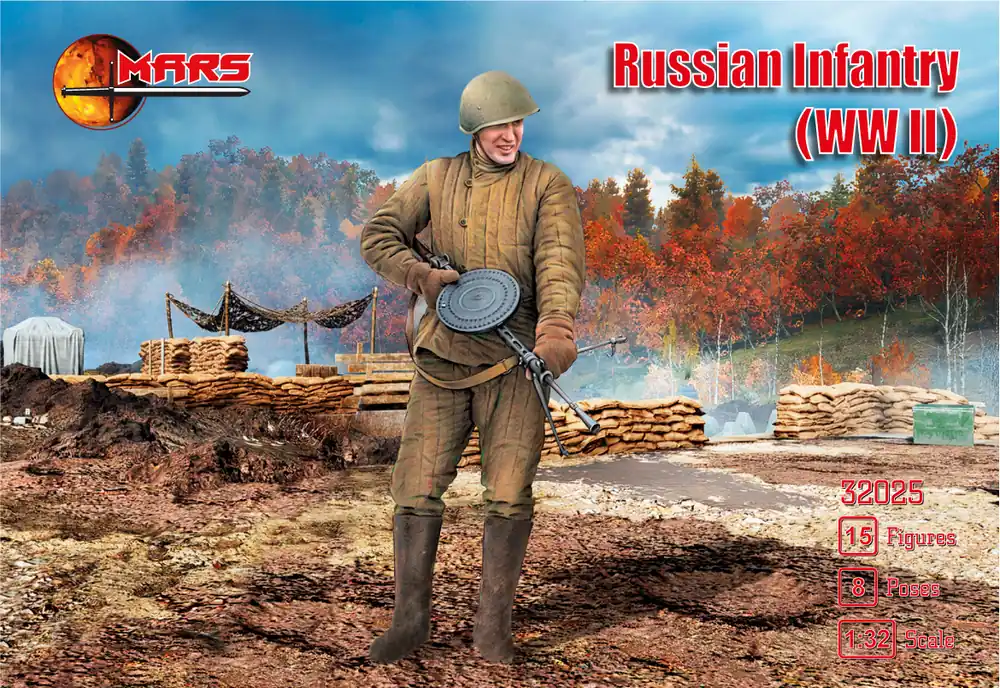 Mars 32025 Russian WWII Infantry Usine Directe