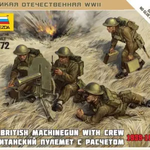 Zvezda 6167 British Machinegun With Crew 1939-1942 Vente Flash