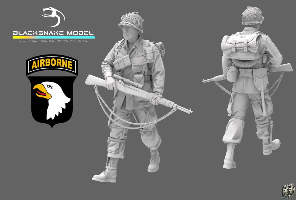 BlackSnake Model ST-12 US WWII 101st Airborne - Soldier 12 (1 figure) Populaire