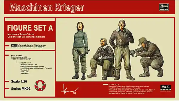 Hasegawa 64002 Mercenary troops‘ arms, cold district maintenance soldiers with tools Prix Cassé