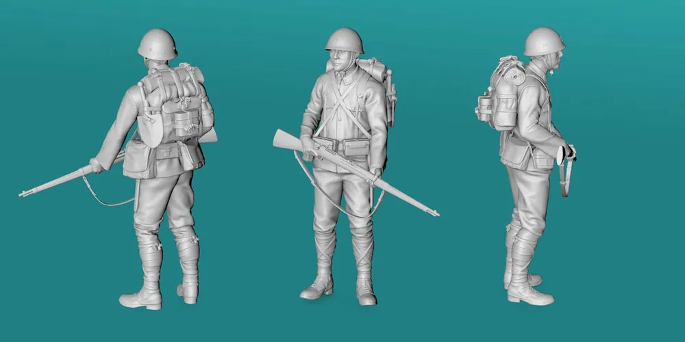 EMP3D 99202608-48 Żołnierz japoński 2WŚ - stojący (1 Figurka) Acheter En Ligne