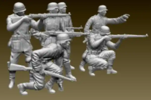 Petit Prix Peddinghaus-Decals 87F048 German WWII Soldiers attacking (6 figures)