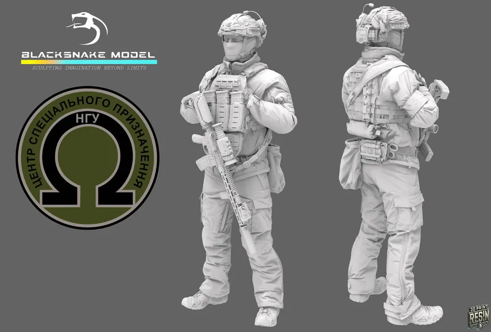 BlackSnake Model UKS-05 Ukrainian Omega Special Forces - Operator 1 (1 figure) Usine Directe